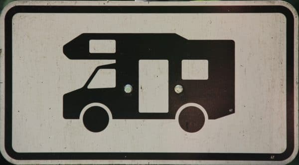 Wohnmobil-Schild