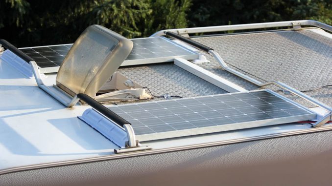 Solaranlage auf dem Wohnmobil