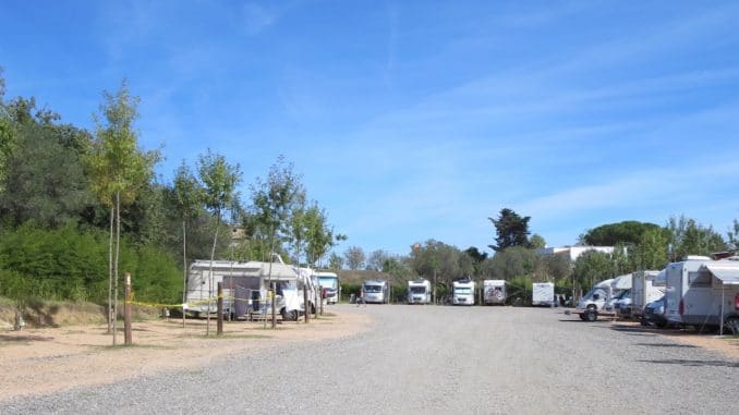 Der Stellplatz "EmpordArea" in Palamós, Spanien