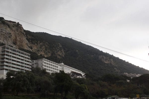 Cable Car den Felsen von Gibraltar hinauf