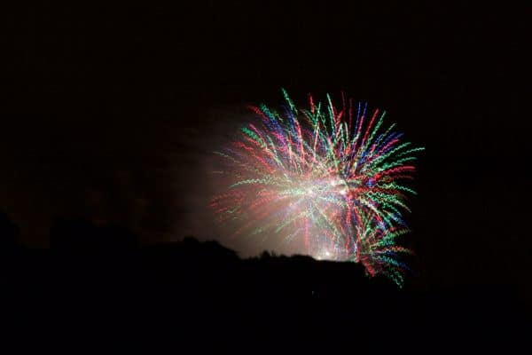 Buntes Feuerwerk