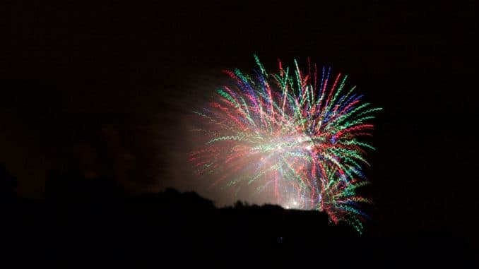 Buntes Feuerwerk