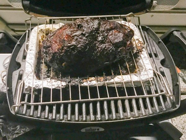 Es ist fertig: Leider war es draußen schon dunkel.